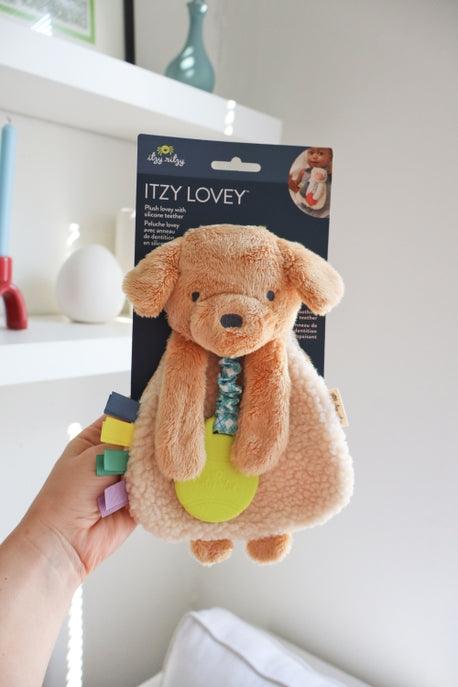 Itzy Ritzy - Itzy Lovey™ Puppy Plus with Silicone Teether Toy