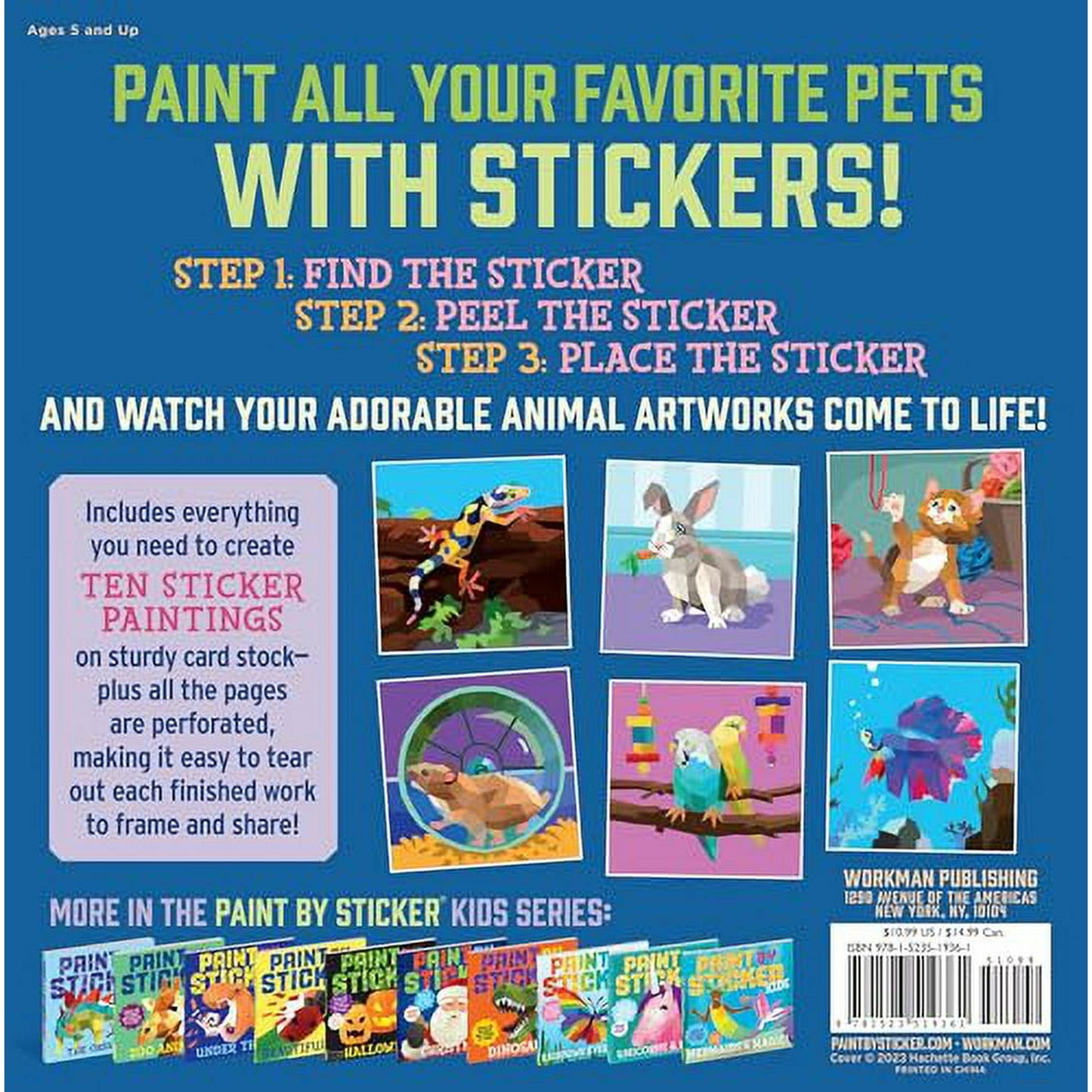 Paint by Sticker Kids: Pets