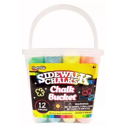 Sidewalk Chalks 12pc Chalk Bucket