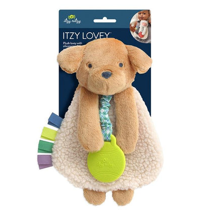 Itzy Ritzy - Itzy Lovey™ Puppy Plus with Silicone Teether Toy