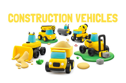 Fat Brain Hey Clay - Construction Vehicles