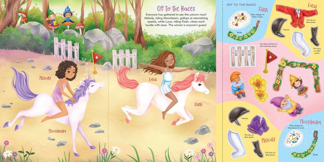 Unicorns Sticker Doll Dress-Up Book