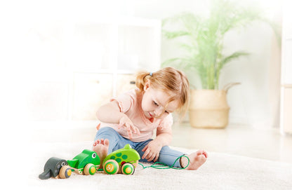 Hape Pull-Along Frog Family