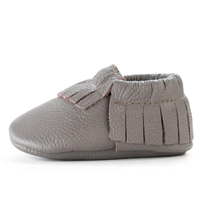 BirdRock Baby Moccasins - Slate - ECOBUNS BABY + CO.