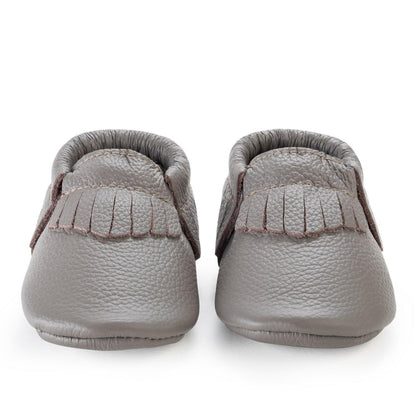 BirdRock Baby Moccasins - Slate - ECOBUNS BABY + CO.