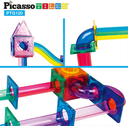 PicassoTiles 120pc Marble Run