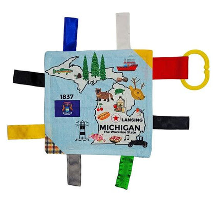 Baby Jack and Company Crinkle Sensory Square 8"x8" - Michigan